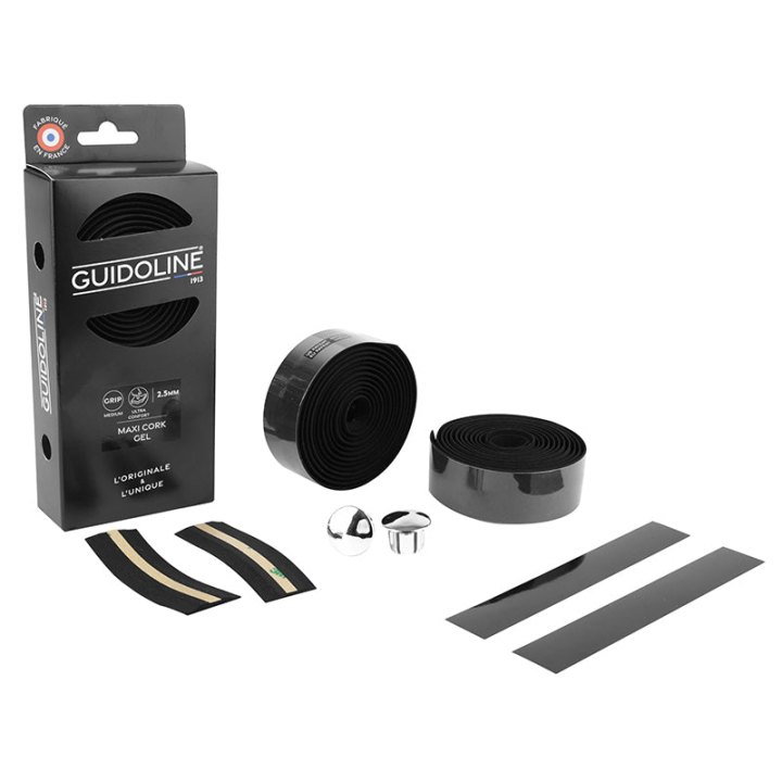 Ruban De Guidon - Cintre Velox Maxi Cork Gel Noir - Guidoline