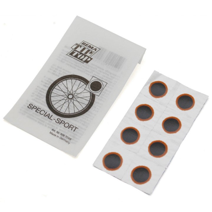 Rustine Chambre Tip Top F0 Rouge Ronde Diam 20 mm (Sachet De 8 Pieces) (506 7048)