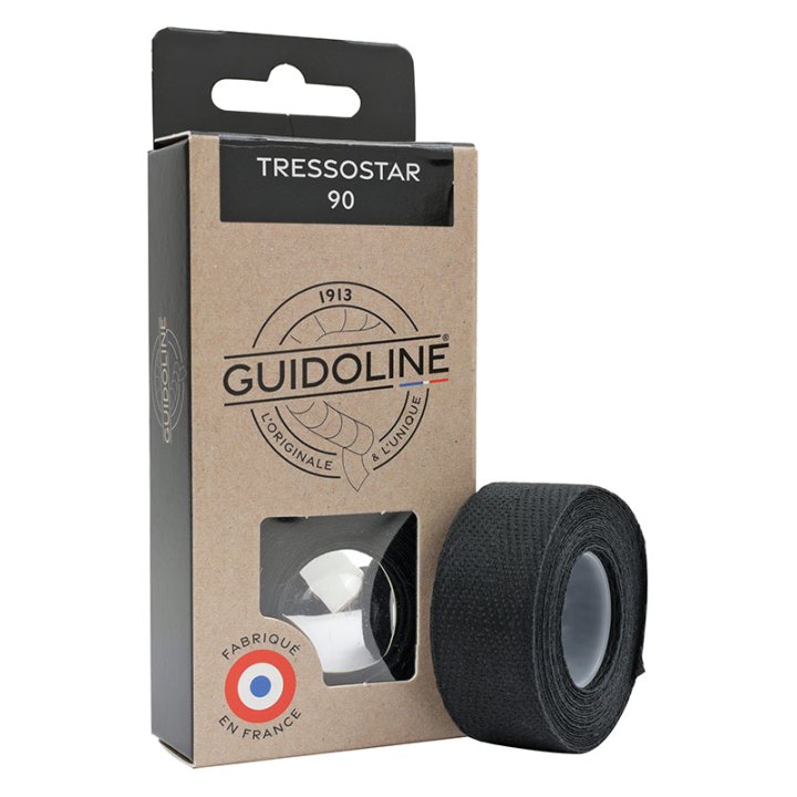 Ruban De Guidon - Cintre Velox Tressostar 90 Coton Noir 20 mm X 2,80M (Vendu Au Blister De 2) -Guidoline-