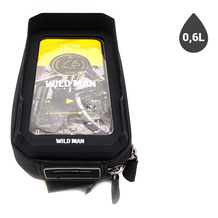 Sacoche 0,6L Et Support Téléphone Etanche Rotatif
