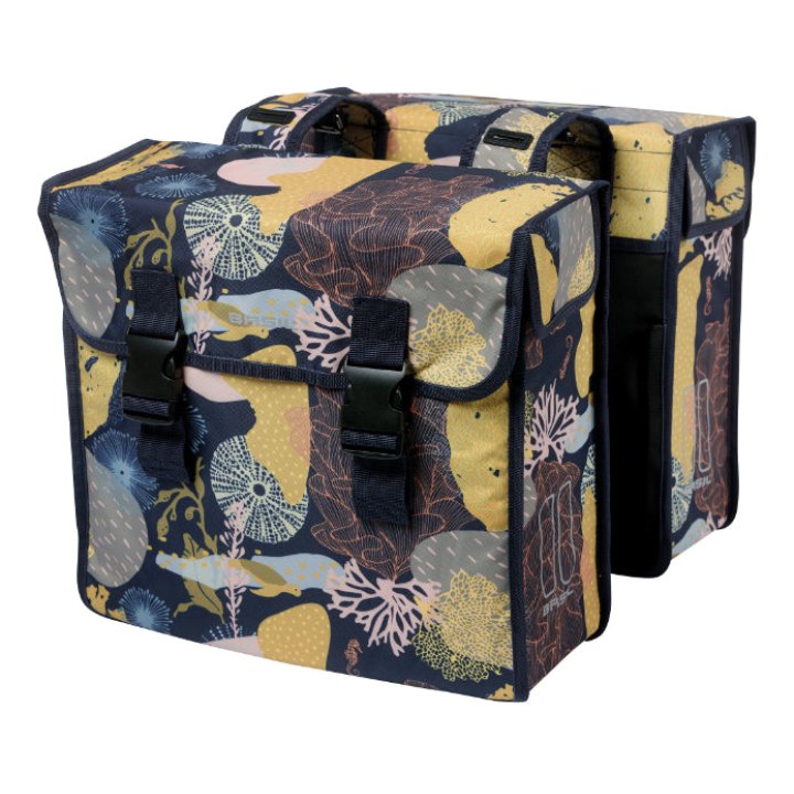 Sacoche Arrière Vélo Double Basil Mara XL 35L Multicolor (43X14X36 cm)