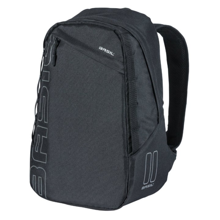 Sacoche Arrière Vélo Laterale Sac A Dos Basil Flex Backpack Noir 17L Fixation Hook Sur Porte Bagage