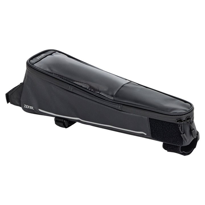 Sacoche De Cadre Vélo Zefal Console Pack T3 3L Noir Avec Support Smartphone Étanche Tactile Fixation Velcro (L 95 X L 385 X H 120 mm)