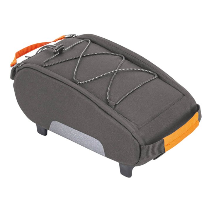 Sacoche Arrière Vélo Racktime Yoshi 2.0 Gris Fixation Porte Bagage (L 30 cm X L 17 cm X H 12 cm) - Compatible Systeme Racktime Snapit 2.0 Monte Chez Scott