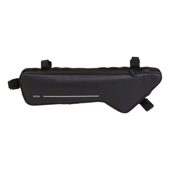 Sacoche De Cadre Vélo Zefal Z Adventure C4 4,2L Noir Fixation Velcro (500X140X65 mm)