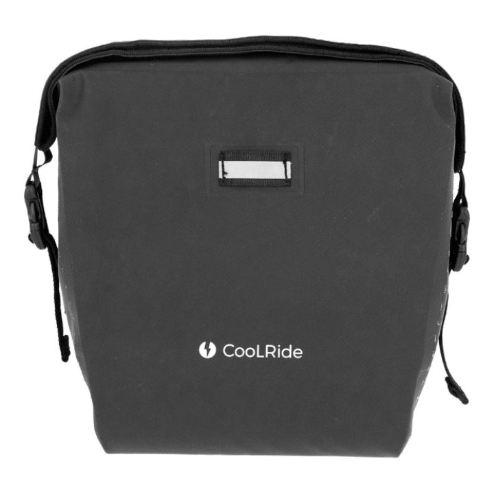 Sacoche Avant Cintre Trottinette - Vélo Coolride Noir 100% Waterproof (Volume 4L)