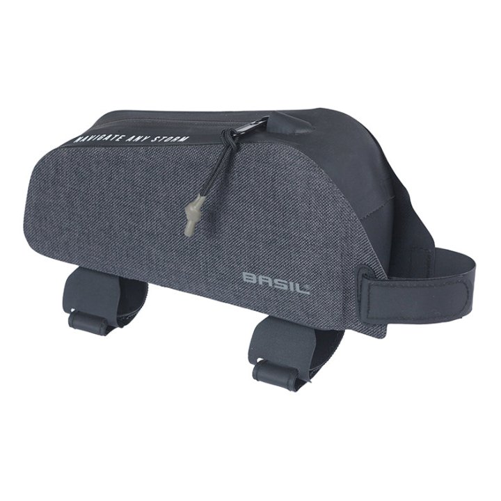 Sacoche De Cadre Vélo Basil Navigator Storm Noir Fixation Velcro 0.8L