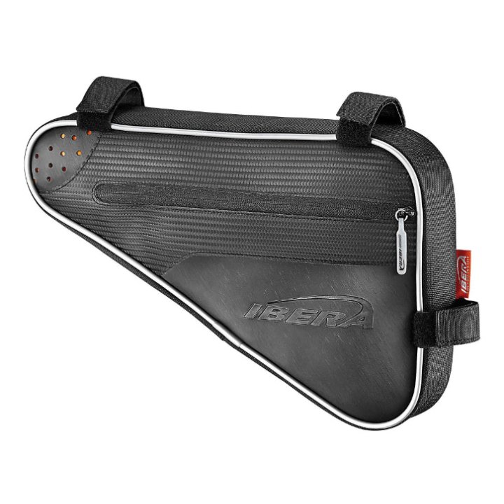 Sacoche De Cadre Vélo Triangle Ibera Resistant A L'Eau Noir (31X21X6 cm)