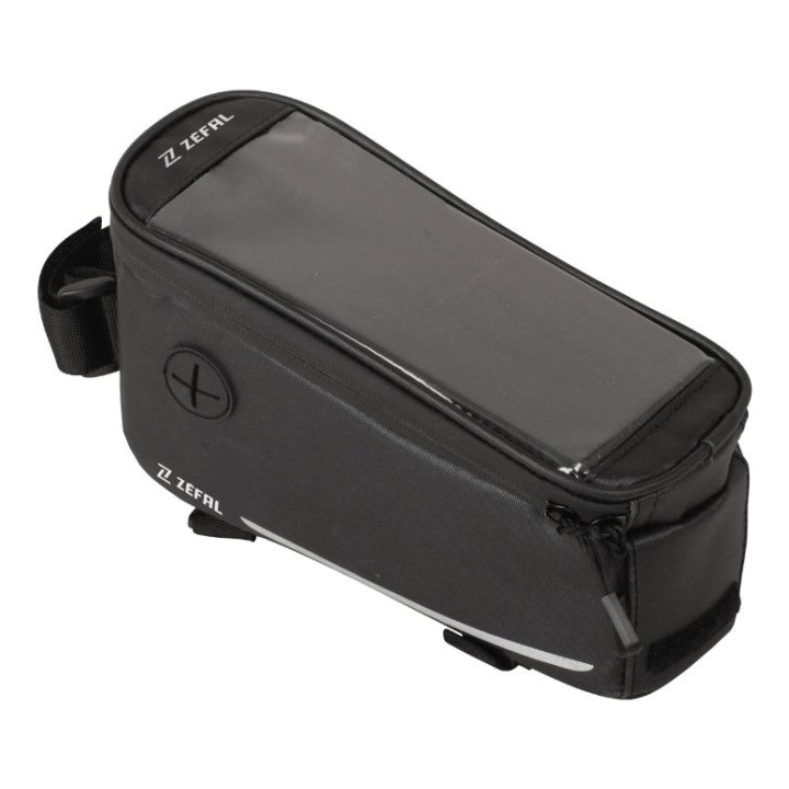 Sacoche De Cadre Vélo Zefal Z Console T1 0,8L Noir Avec Support Smartphone Étanche Fixation Velcro