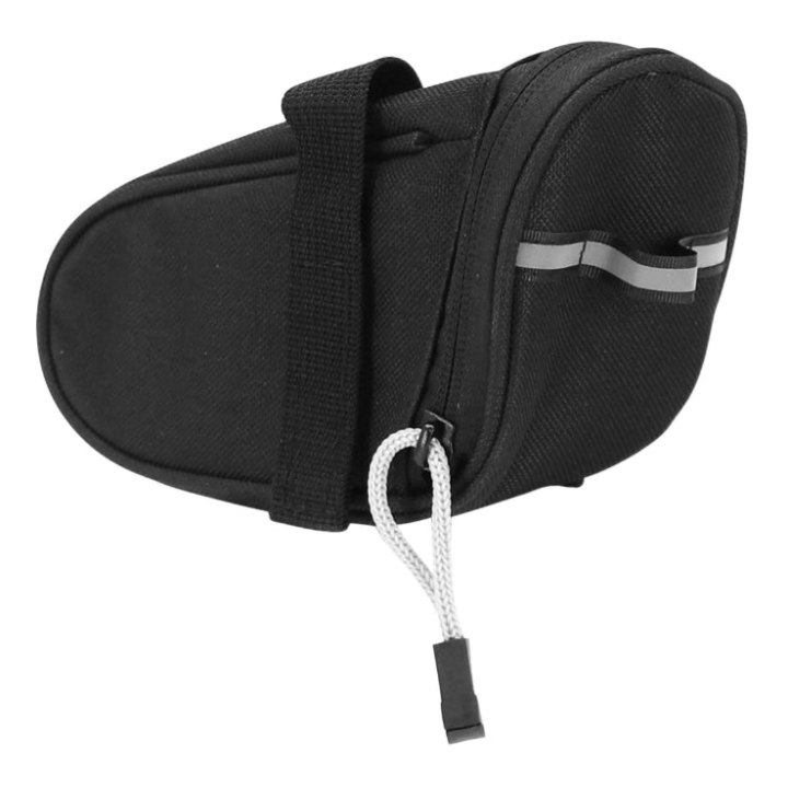 Sacoche De Selle Vélo Medium Fixation Velcro Noir (L 15 cm X L 6 cm X H 6.5 cm) (Offre Spéciale)