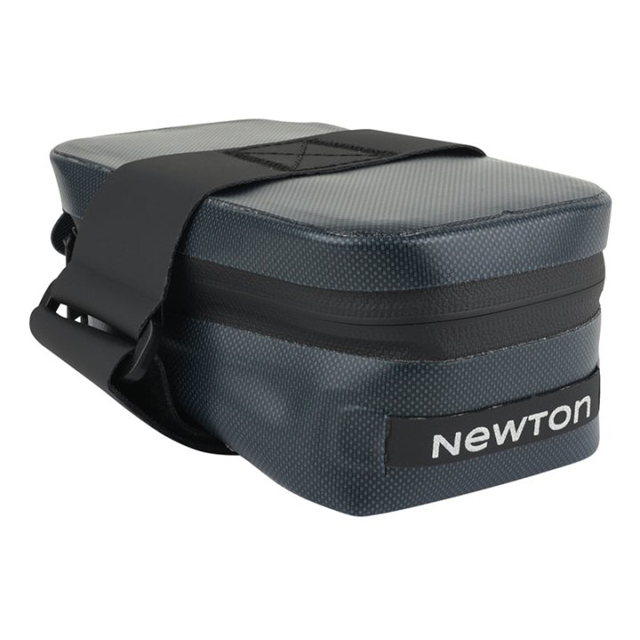 Sacoche De Selle Vélo Newton Bleu Petrole Metallise Étanche Fixation Velcro (L 120 X L 65 X H 50 mm)