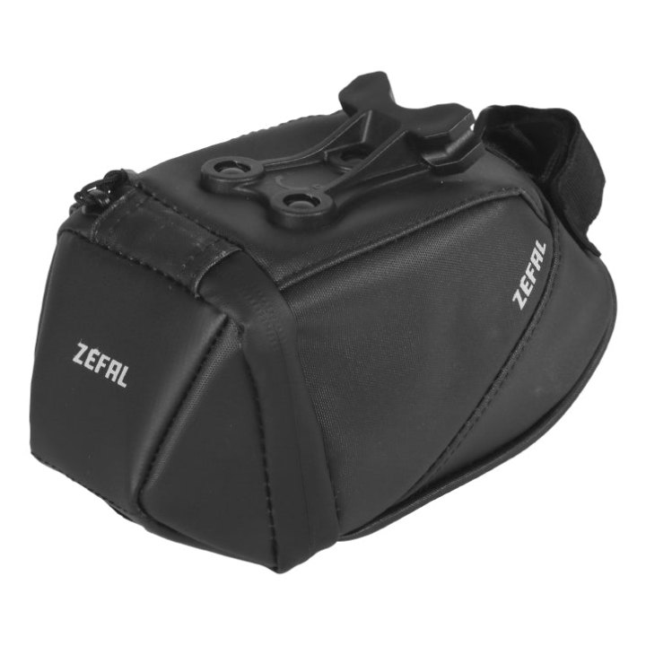 Sacoche De Selle Vélo Zefal Iron Pack 0,9L Noir Fixation Rail De Selle