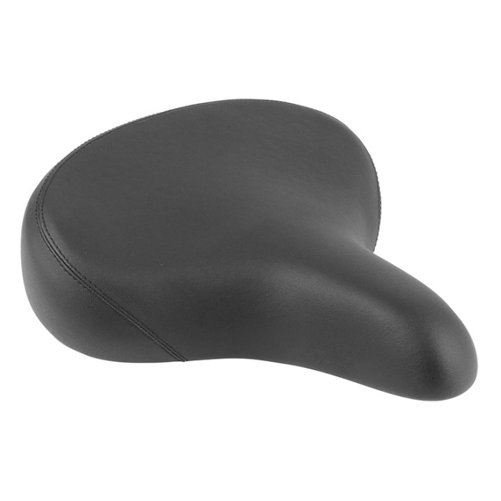Selle Newton City Relax Unisex Noir Avec Elastomeres 268X260 mm Rail Acier - Super Large