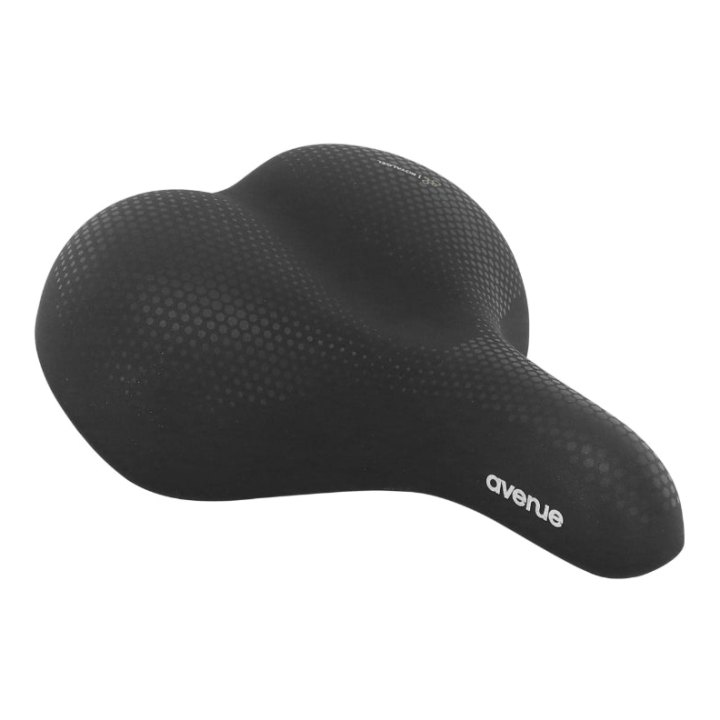 Selle Royal Avenue Gel Loisir Avec Canal Anatomique Elastomere Relaxed Noir 218X267 mm 730G