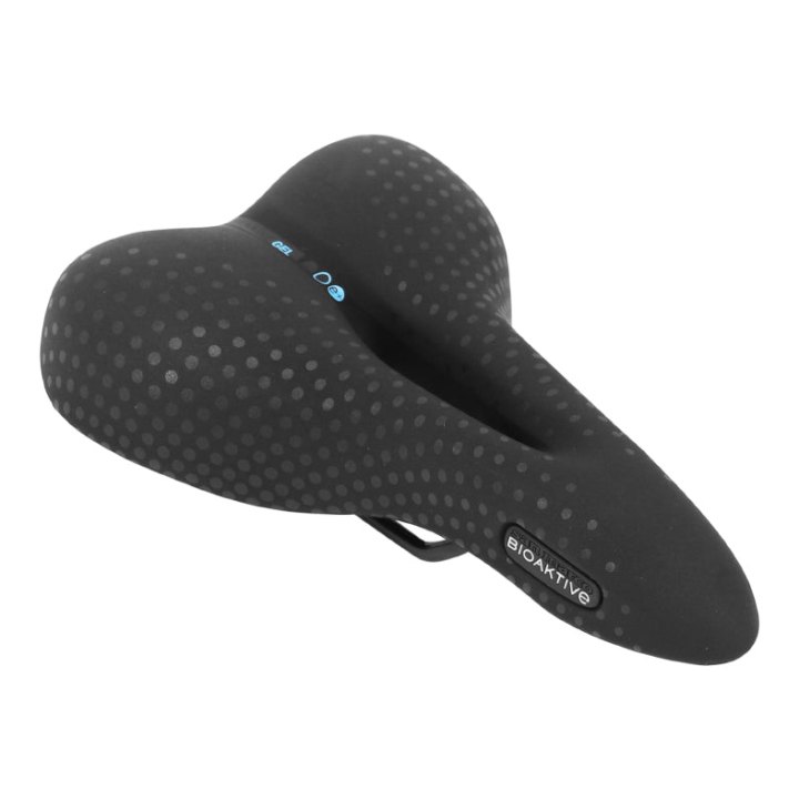 Selle San Marco Bioaktive Trekking Open Gel Unisex Noir Moderate Rail Acier 460G 188X273 mm (Sur Carte)