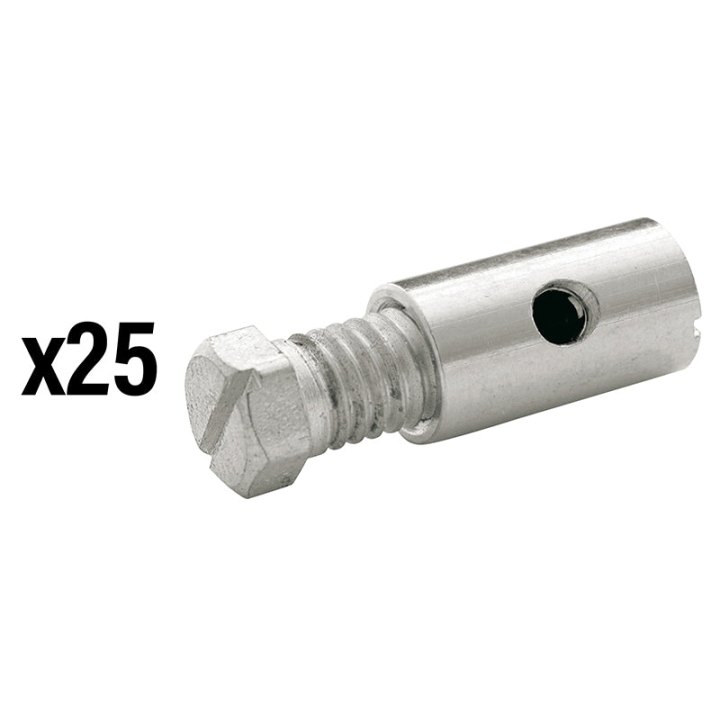 Serre Câble De Frein Diam 8 mm - L 15 mm Laiton (Vendu Par 25) -Elvedes-