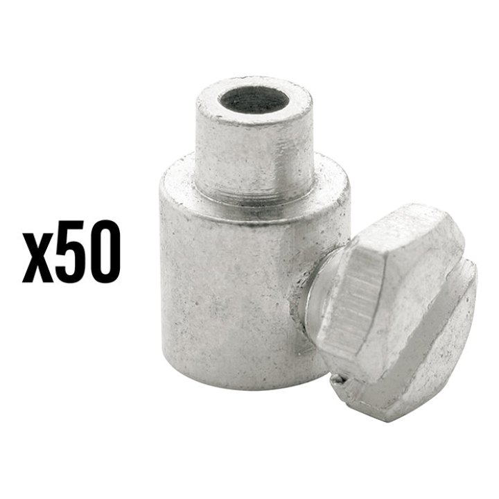 Serre Câble De Frein Diam 7 mm - L 10 mm Laiton (Vendu Par 50) -Elvedes-