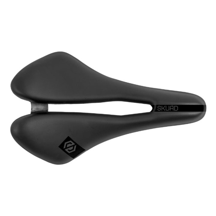 Selle Skuad Route Oregon Noir Avec Trou Central Rail Métal 258X153 mm