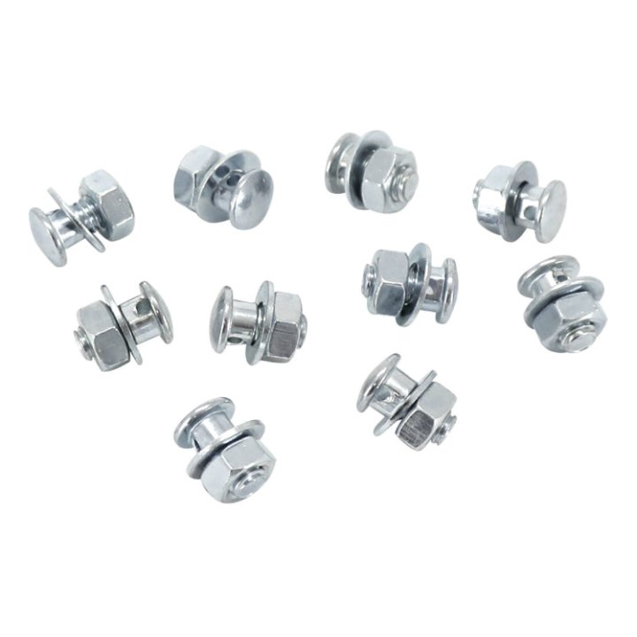Serre Câble De Frein Vélo P2R - Diam M6 - Trou 2,5 mm - Sous Tête (Sachet De 10)