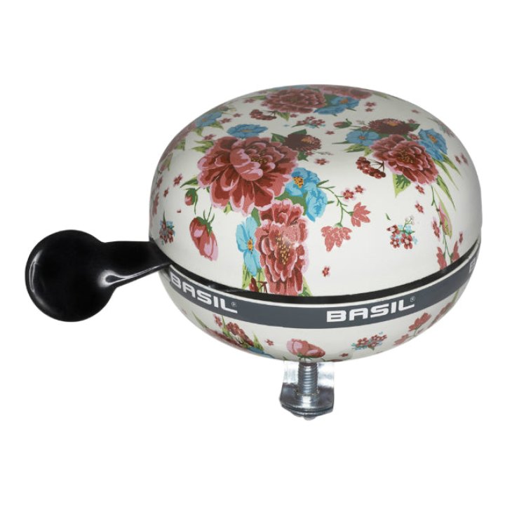 Sonnette Timbre Basil Bloom Field Blanc Diam 80 mm (Vendu A L'Unite) Fixation 22,2-25,4 mm