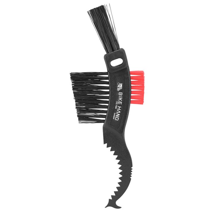 Brosse De Nettoyage Vélo Newton Clean En Nylon Avec Grattoir Intégré (Ideal Cassette, Chaîne, Dérailleur, Roulements...)