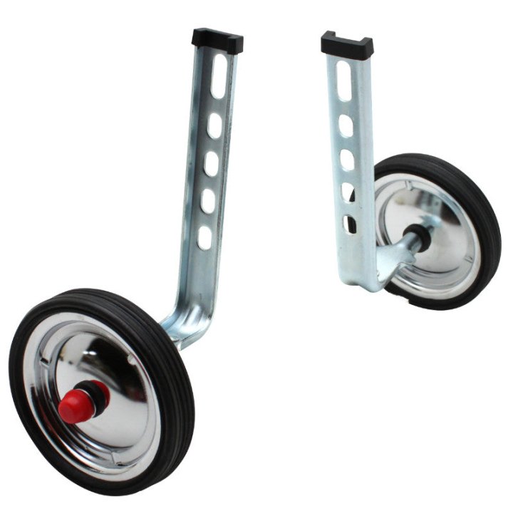 Stabilisateur Vélo Newton Roue Acier Chrome 12-20" (Paire)