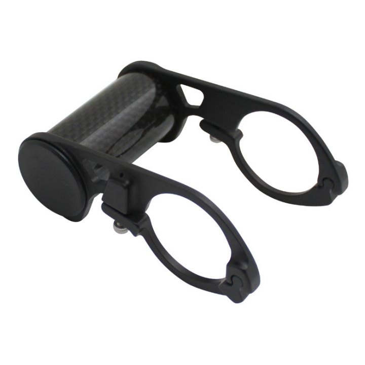 Support Compteur Carbone Pour Cintre 31,8 mm Noir 32G (Largeur 45 mm Et Diamètre 25 mm)