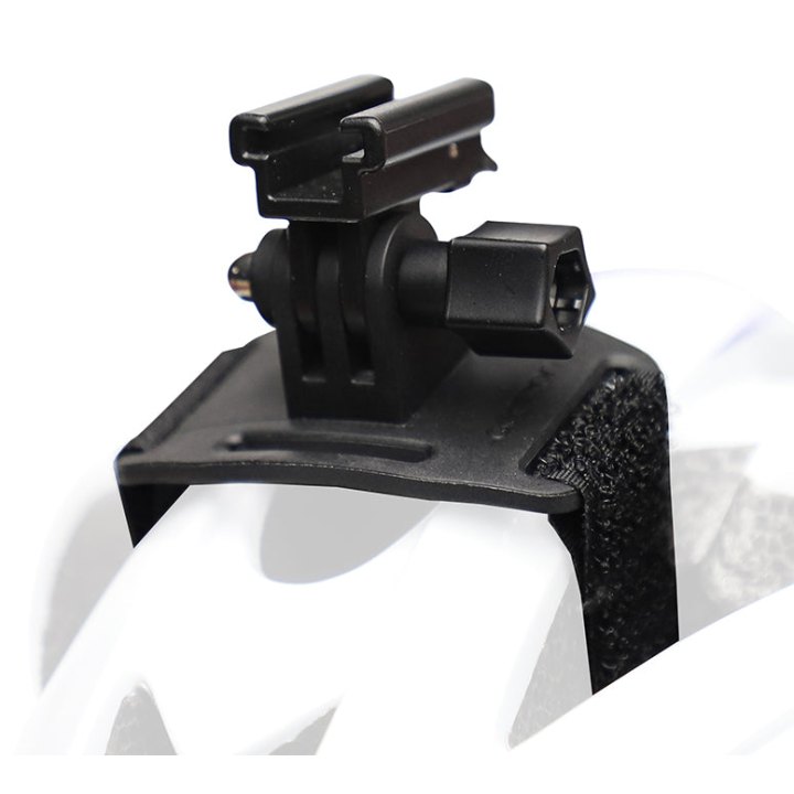 Support Éclairage Vélo Zefal Noir Pour Casque (Compatible Go Pro)