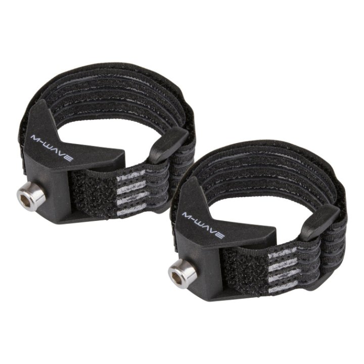 Support Fixation Porte Bidon-Mini Pompe Noir Sur Velcro Pour Vélo Musculaire Et VAE