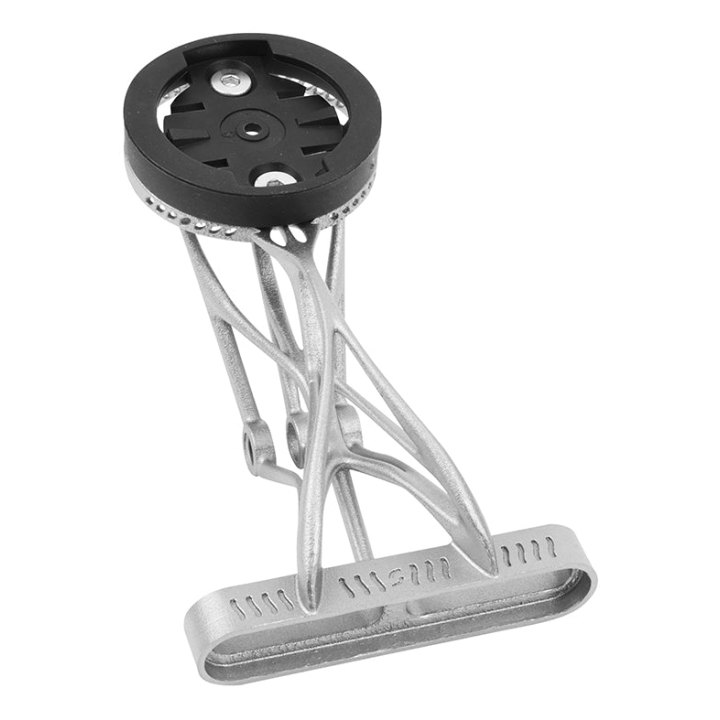 Support Gps - Compteur - Éclairage 3D Titane Fixation Pour Potence Universel Route - VTT Separate Stem Compatible Garmin 1050 17.3 G (Livre Avec Support Garmin, Bryton, Wahoo) -Newton-