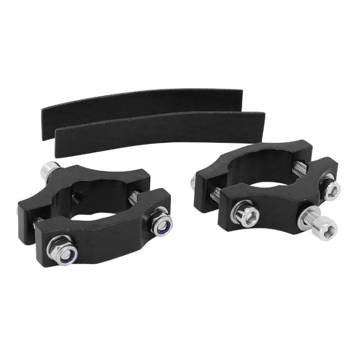 Support Pour Fixation Porte Bagage Vélo - Modele Demi-Collier Diam 20-26 mm) (Paire)