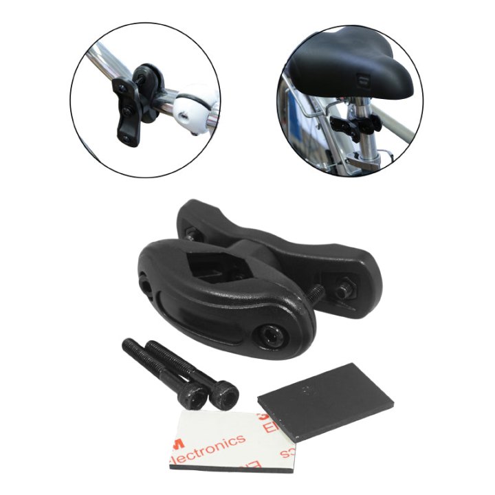 Support Pour Porte Bidon Newton Résine Noir Fixation Cintre-Potence-Tige De Selle - Compatible Diamètre 22 À 36 mm