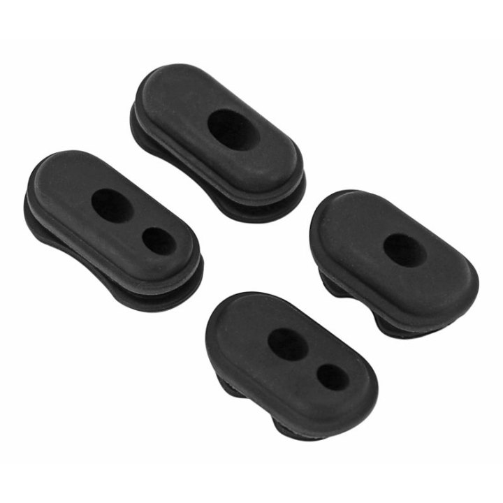 Support-Passe Câble Trottinette Pour Xiaomi M365, Essential, 1S, Pro, Pro 2, Mi 3 Silicone Noir (Vendu Par 4) -P2R-