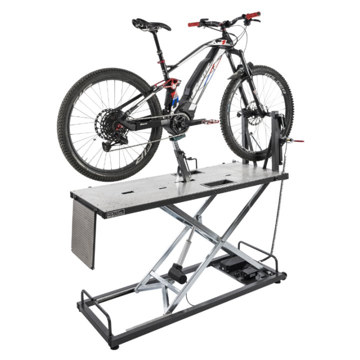Table - Pont Elevateur - Pied Réparation Vélo Officine Parolin Agilis Power Électrique Avec Utilisation Batterie (Livre Sans Le Support Guidon Ref 149840) Ideal Pour VAE, Fat Bike ... -Gist-
