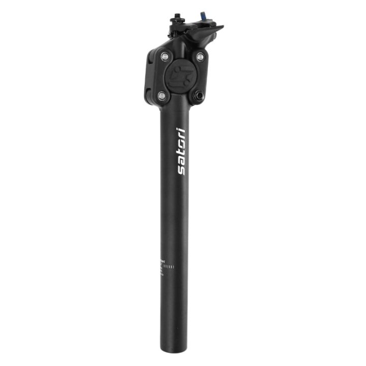 Tige De Selle VTT Suspension Avec Elastomere 70-90Kgs Satori Diam 30.9 L350 mm Noir (En Boite)