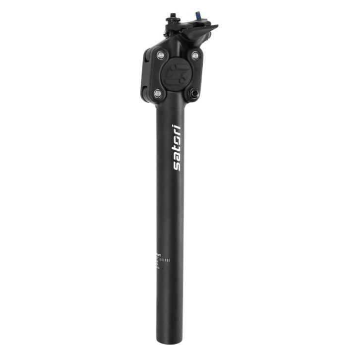 Tige De Selle VTT Suspension Avec Elastomere 70-90Kgs Satori Diam 27,2 L350 mm Noir (En Boite)