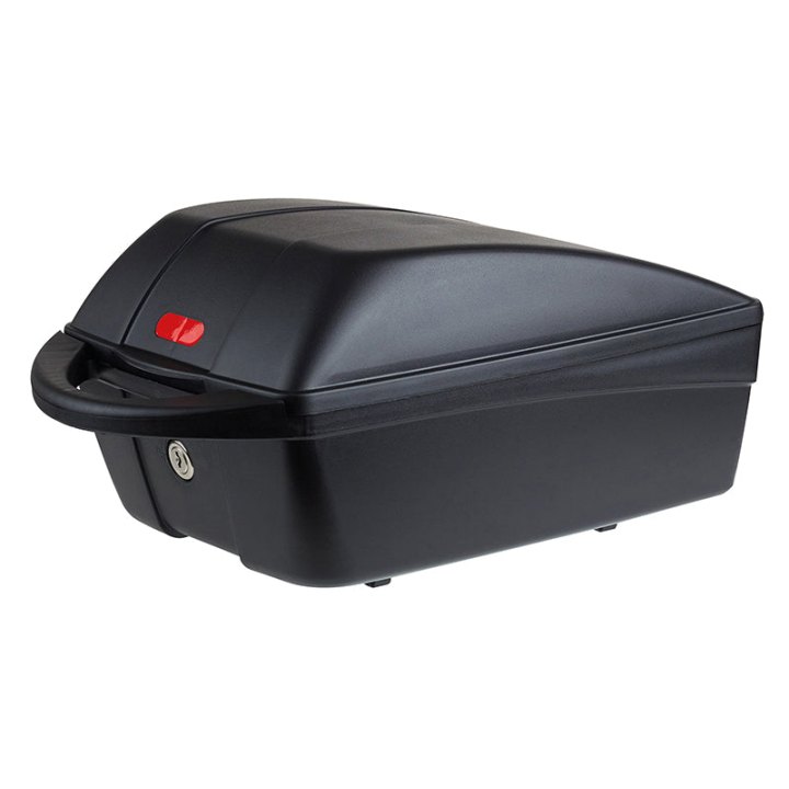 Top Case Vélo Box Polisport 11L Noir Fixation Mik-Mik-Hd 2.0 Verrouillage Sécurisé Sur Porte Bagage A Clé (Long 42 cm X Larg 26 cm X Haut 21 cm) - Poids Max 5 Kg