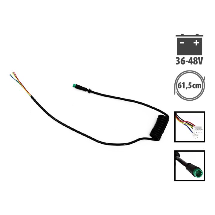 Cable data connecteur etanche Etwow 36/48V
