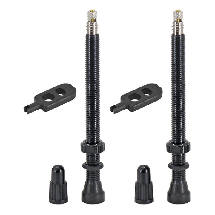 Valve De Pneu Tubeless Presta Hutchinson 60 mm Obus Demontable (Vendu A La Paire Sur Carte)