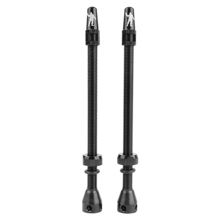 Valve De Pneu Tubeless Presta Michelin Colori Noir 100 mm 4 Trous Pour Diffusion Preventif Avec Démonte Obus (Vendu A La Paire)