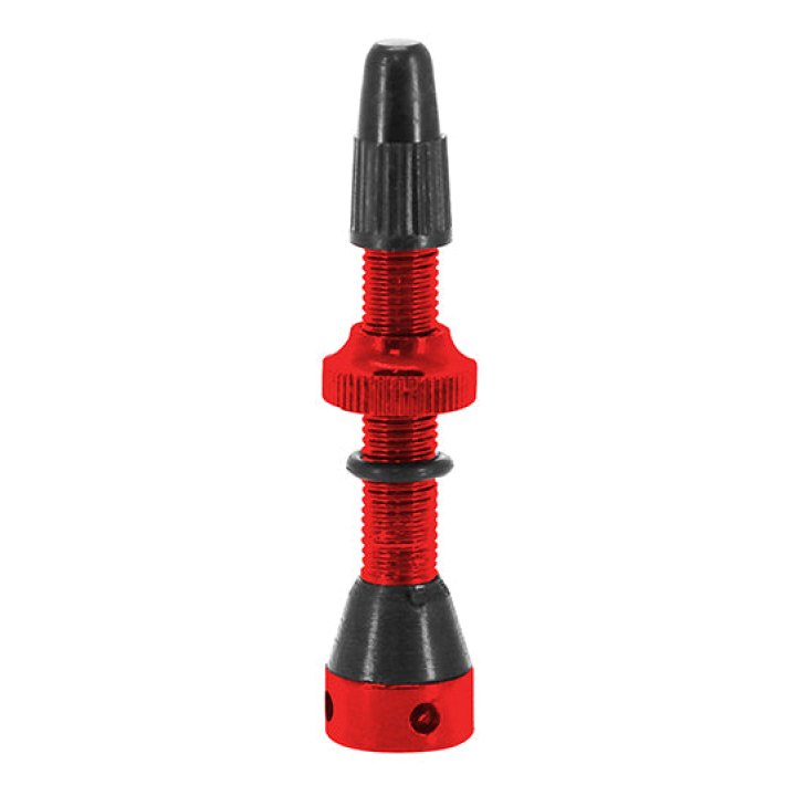 Valve De Pneu Tubeless Presta Switch Colori Rouge 40 mm 4 Trous Pour Diffusion Preventif (Vendu A L'Unite)