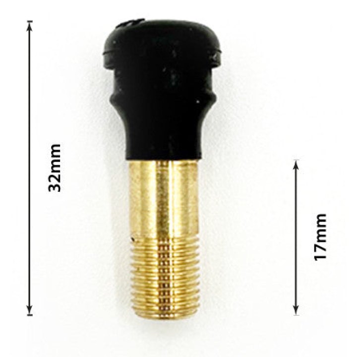 Valve droite tubeless Nami 17mm Longueur