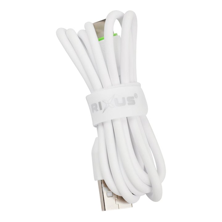 Câble De Chargement Usb-A Vers Usb-C Rixus Blanc 12W L100 cm (Vendu A L'Unite) -Rxub81Cs-