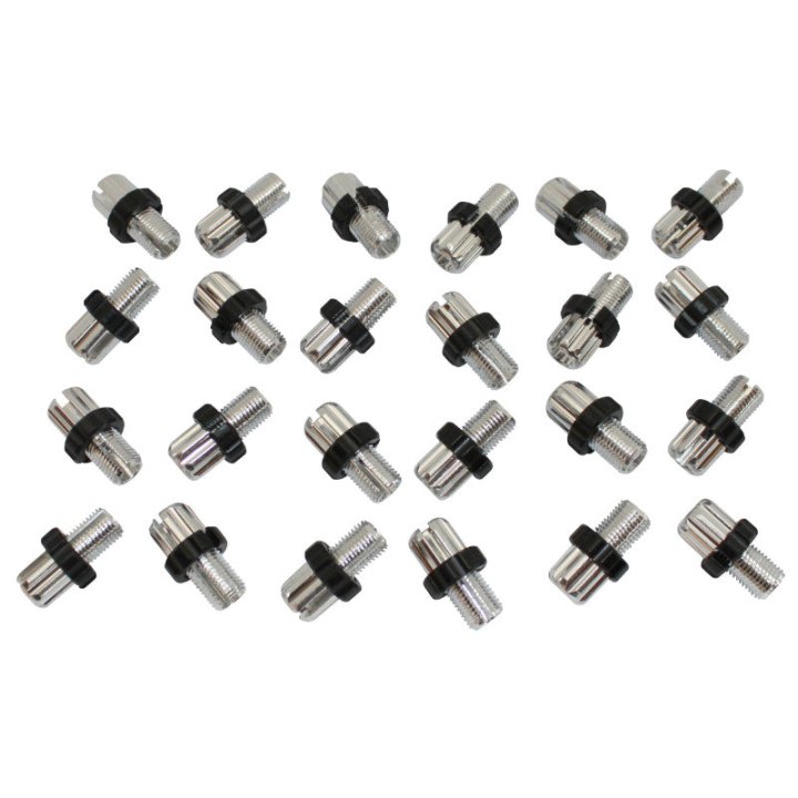 Vis Creuse Tendeur De Câble Vélo M10 X 11,5 mm Fendue Alu Argent (Sachet De 25 Pieces)