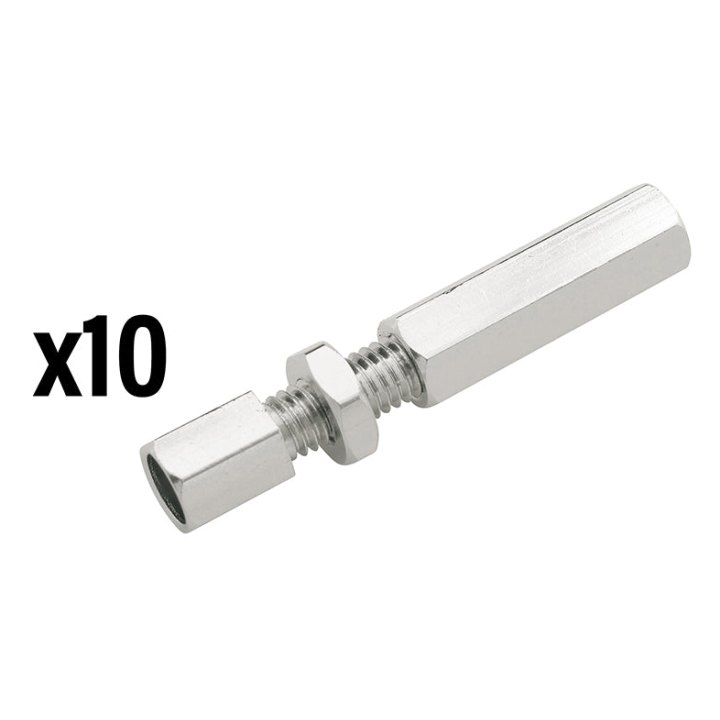 Vis Creuse Tendeur De Câble Vélo M6 (Vendu Par 10) -Elvedes-