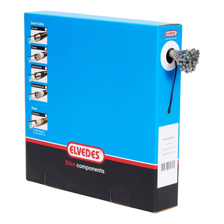 Câble De Dérailleur Elvedes INOX D1.1 mm L2.25M Compatible Sram (Vendu Par Boite De 100)