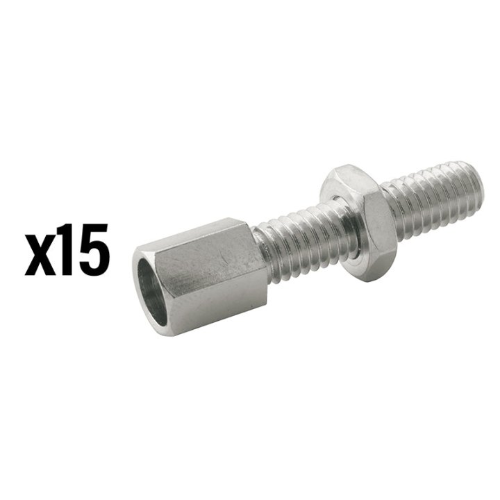 Vis Creuse Tendeur De Câble Vélo M5 Laiton (Vendu Par 15) -Elvedes-