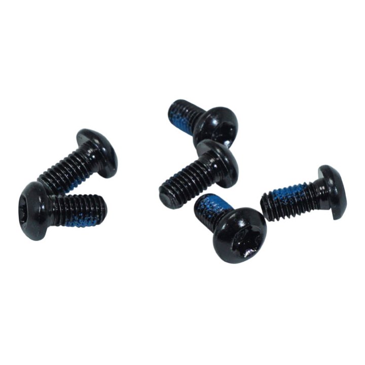 Vis De Fixation Disque De Frein Fibrax Noir Compatible Shimano-Sram (Sur Carte Par 6 Pieces)