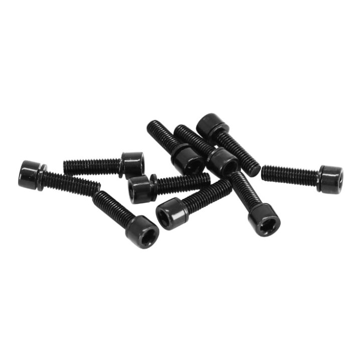 Vis Potence Tête Conique M5X18 mm Noir (Kit De 10 Vis)