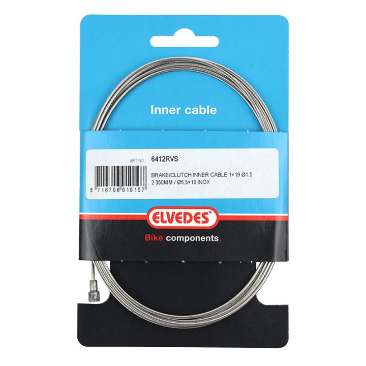 Câble De Frein Route Acier Elvedes Pour Shimano-Sram 1,5 mm 2,25M (Vendu A L Unite Sur Carte)